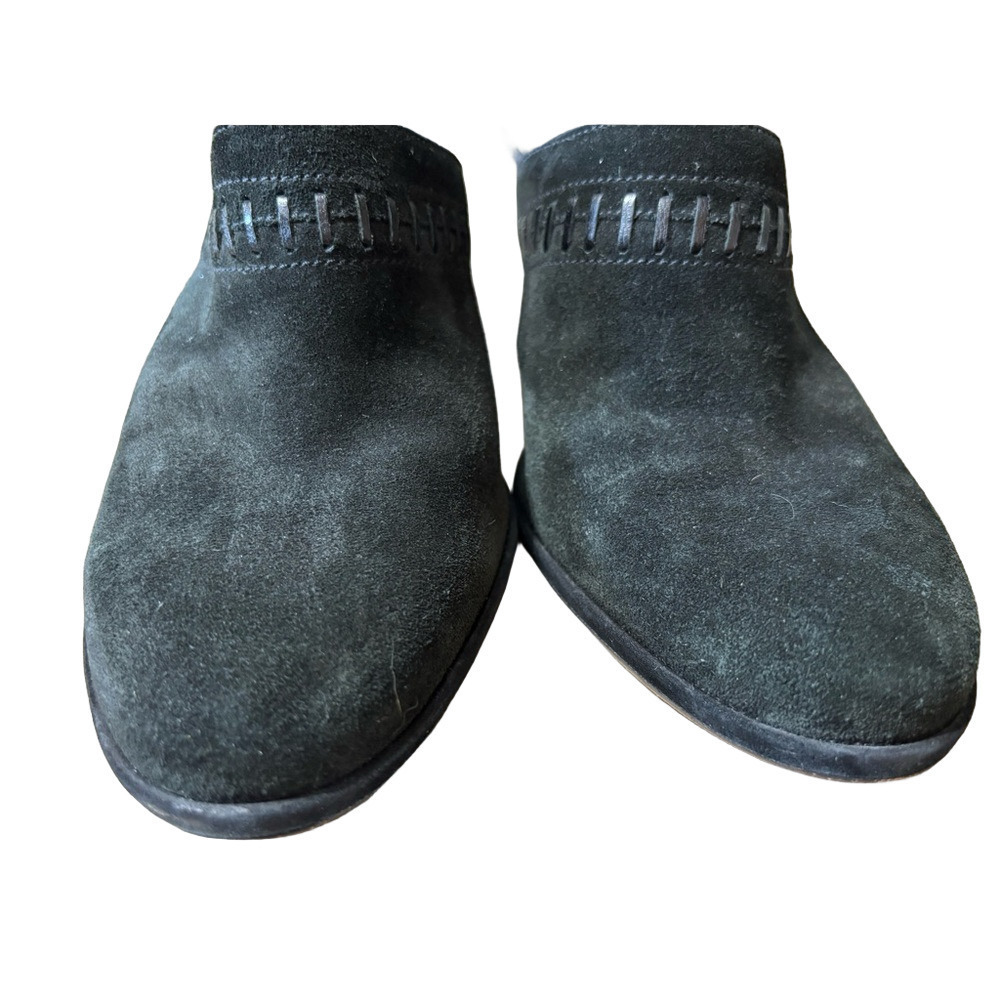 Cole Haan Women's Black Suede Mules size 10 B size 3.5” heal - Picture 7 of 7
